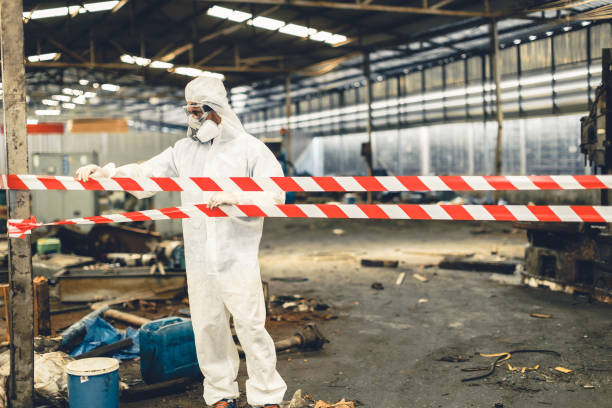 Professional Biohazard technician working in Pompton Plains, NJ